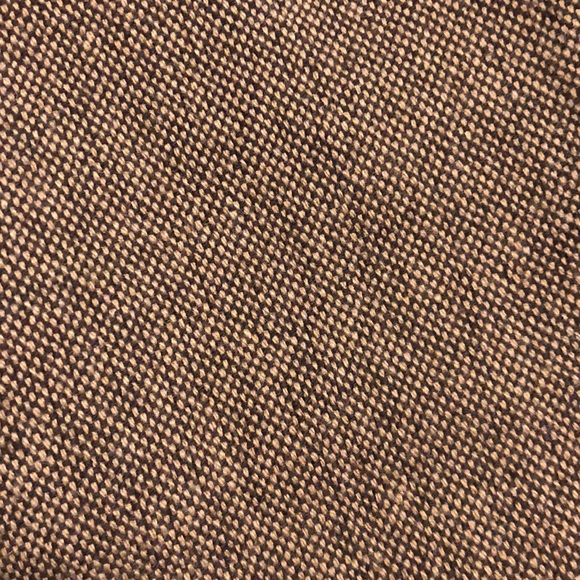 Old Navy Brown Herringbone Wool Heavy Thick Wide Leg Bootcut Pants 1 Short - Picture 4 of 4